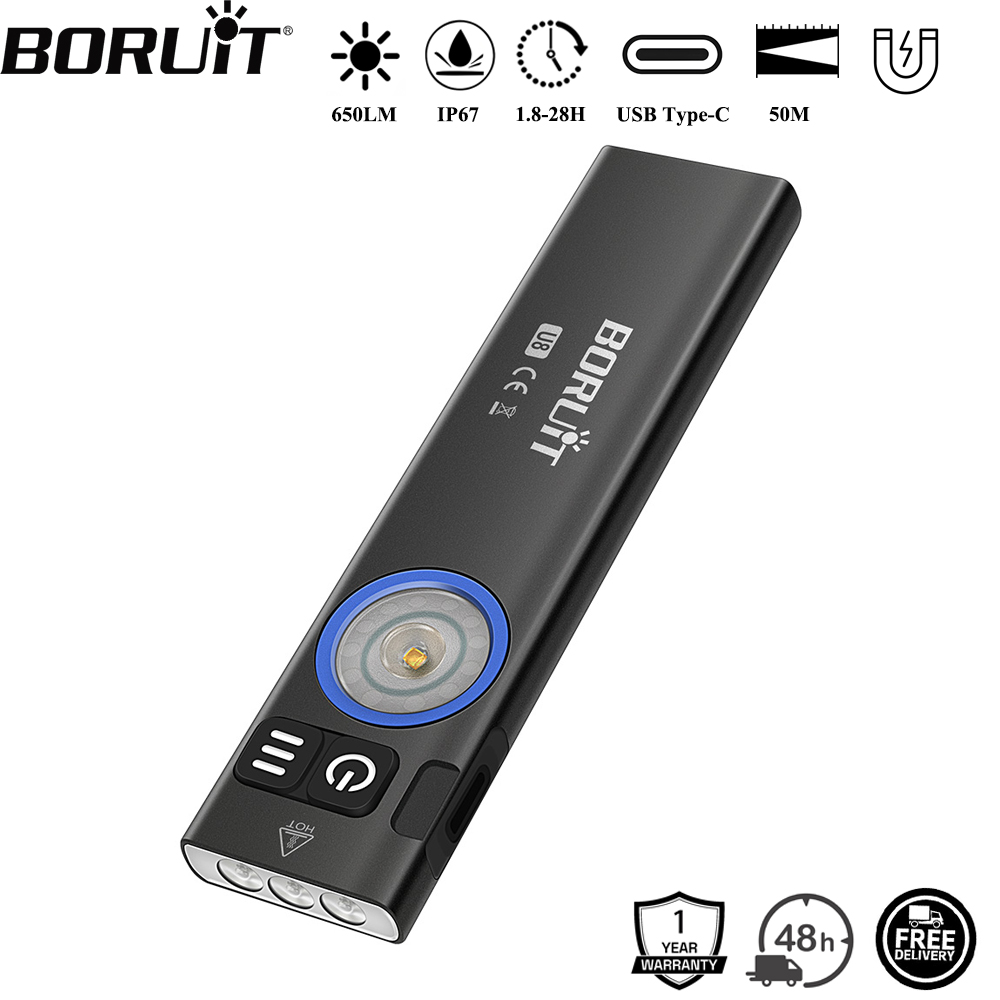Fishing Kit Compact - BORUiT U8 650LM EDC مصباح ليد